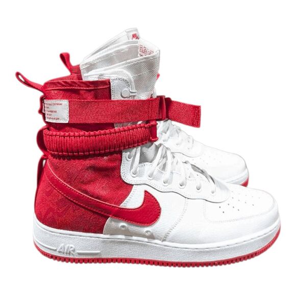 NIKE SF Air Force 1 High 'University Red' Sneakers Size 13 - Picture 2 of 9